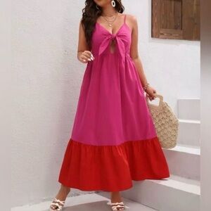 Tabitha Brown Ruffled Bottom Maxi Dress